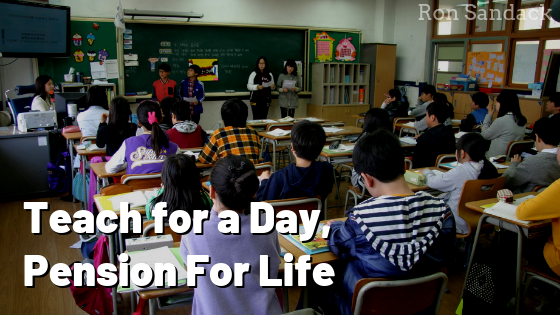 Teach For A Day, Pension For Life